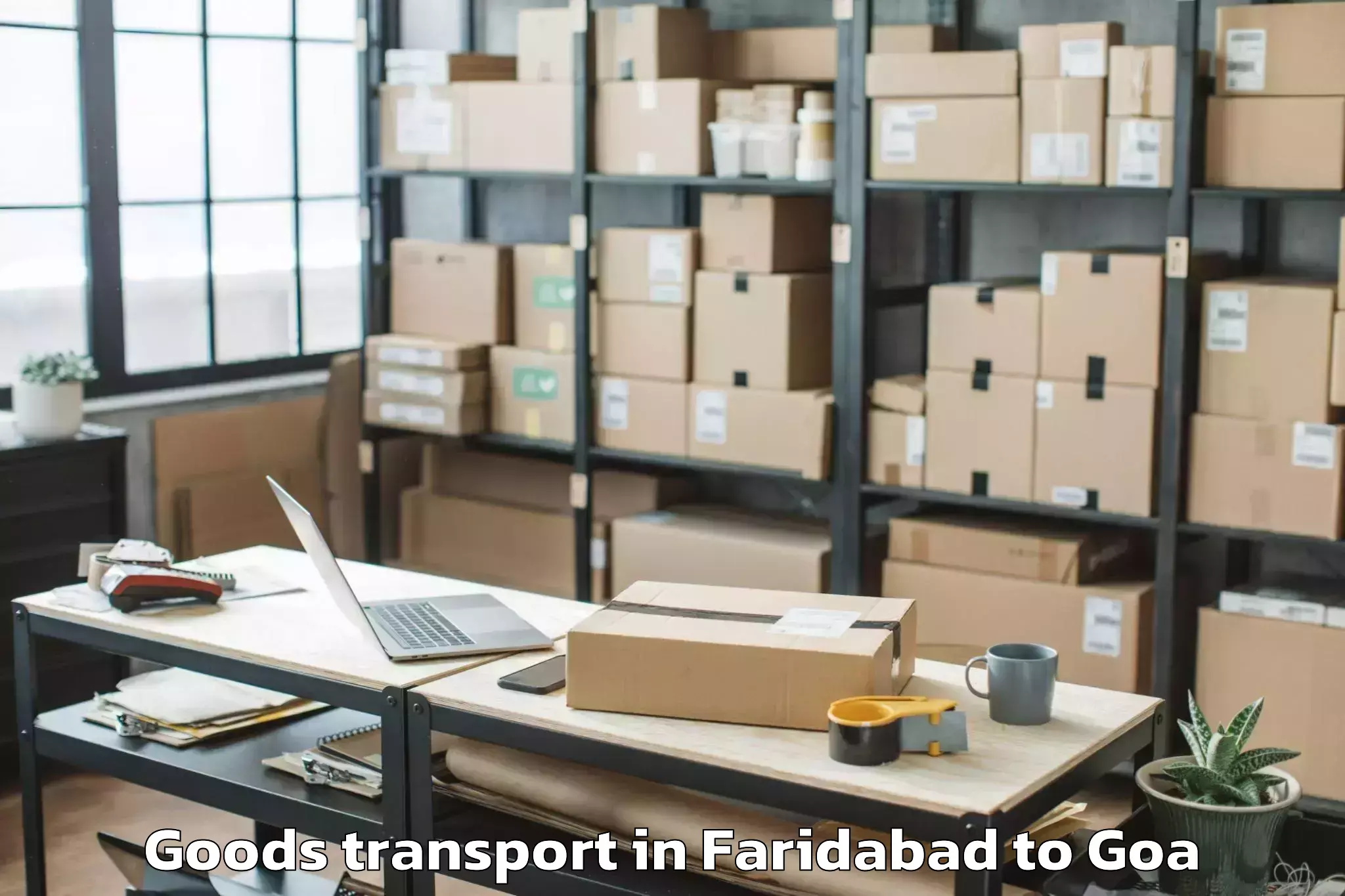 Leading Faridabad to Kankon Goods Transport Provider